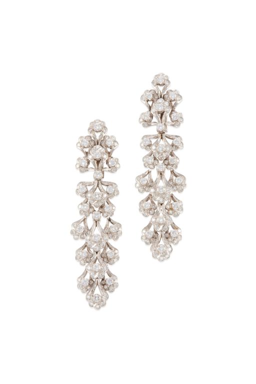 Pair of Diamond Earrings