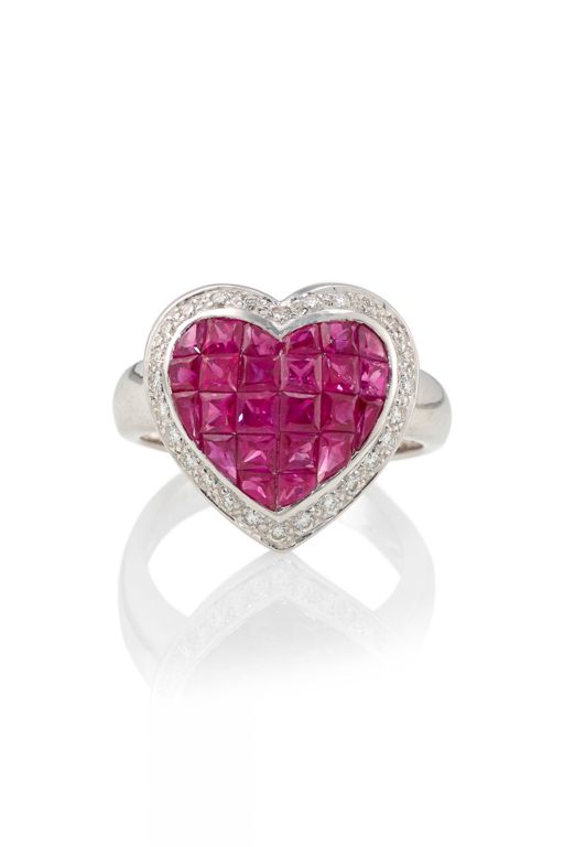 18k Gold Ruby and Diamond Ring