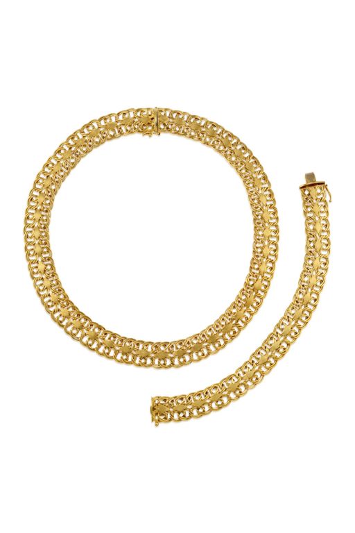 14k Gold Necklace and Bracelet