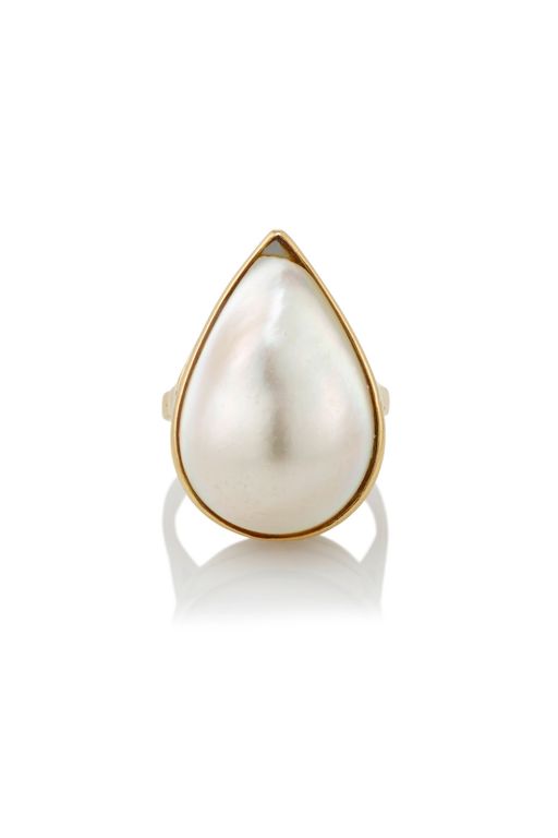 14k Gold Pearl Ring