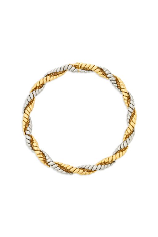 18k Yellow and White Gold Necklace