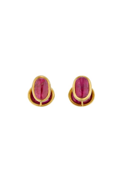 Yellow Gold Ruby Cufflinks