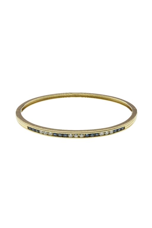 14k Gold Sapphire and Diamond Bracelet
