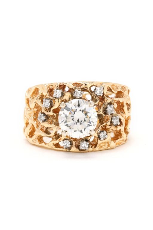 14k Gold Diamond Ring