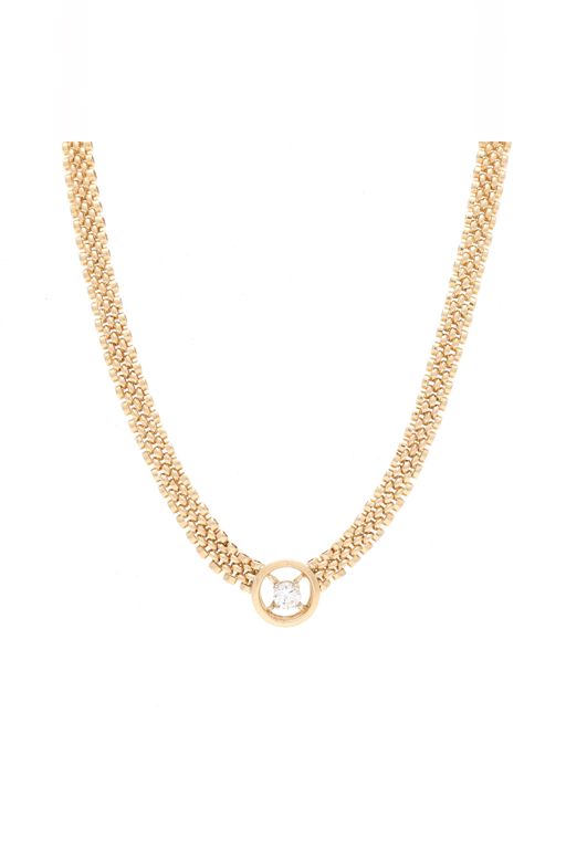 14k Gold Diamond Pendant Necklace