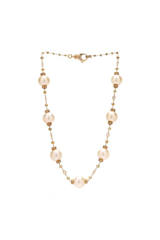 18k Gold Multi-Gem Necklace
