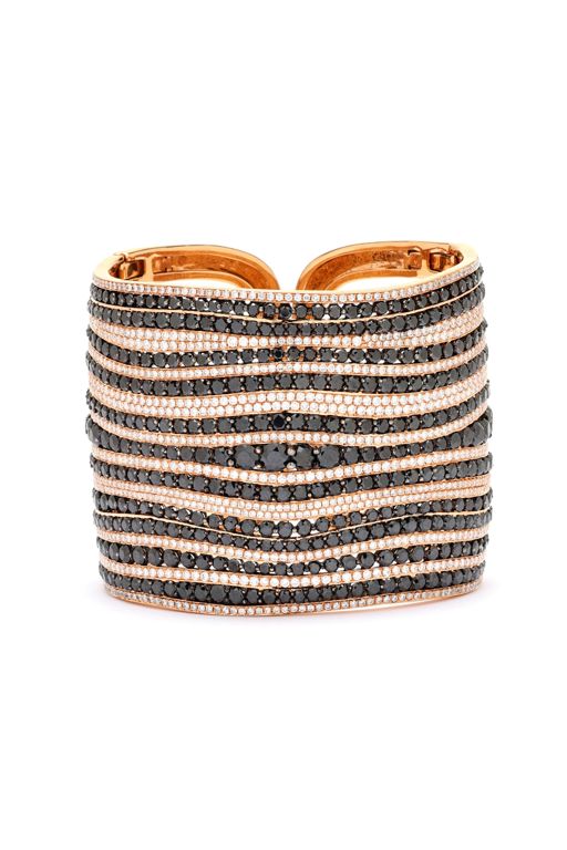 18k Gold Cuff Diamond Bracelet