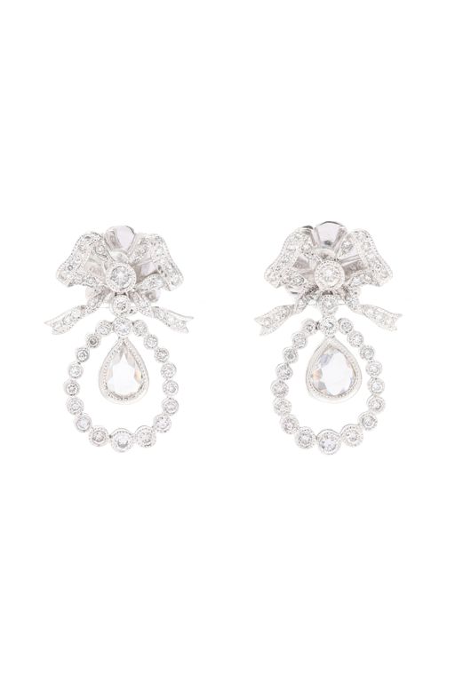 18k Gold Diamond Earrings