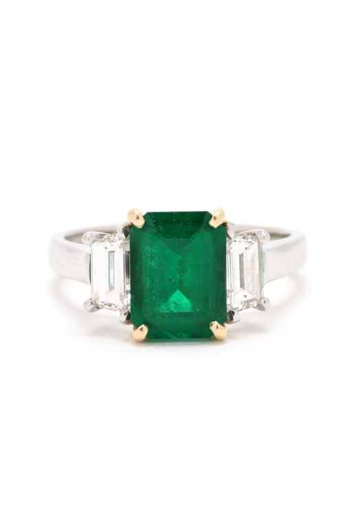 Emerald and Diamond Ring
