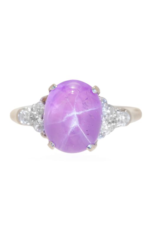 14k Gold Sapphire and Diamond Ring