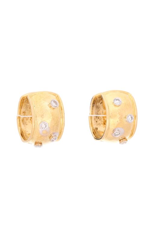 18k Gold Diamond Earrings