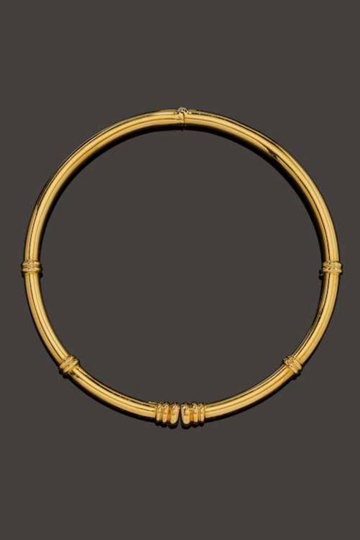 18k Gold Torc Necklace
