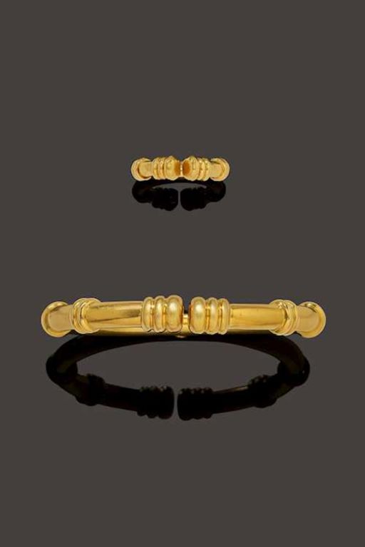 18k Gold Bracelet and Ring