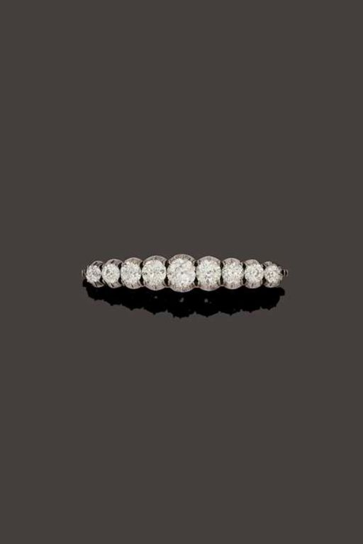 14k Gold and Silver Diamond Brooch