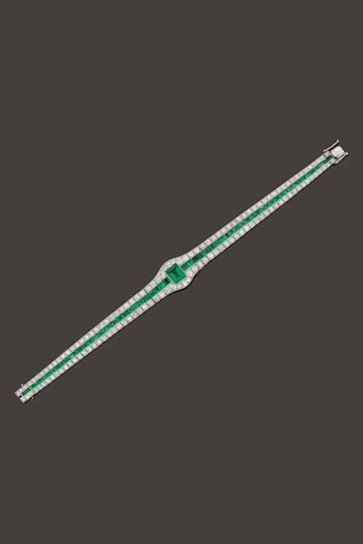 Emerald and Diamond Bracelet