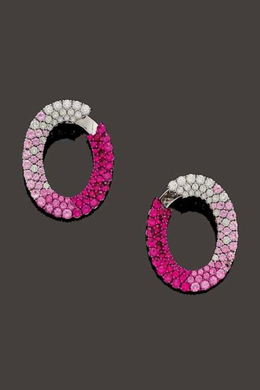 18k Gold Multi-Gem Earrings