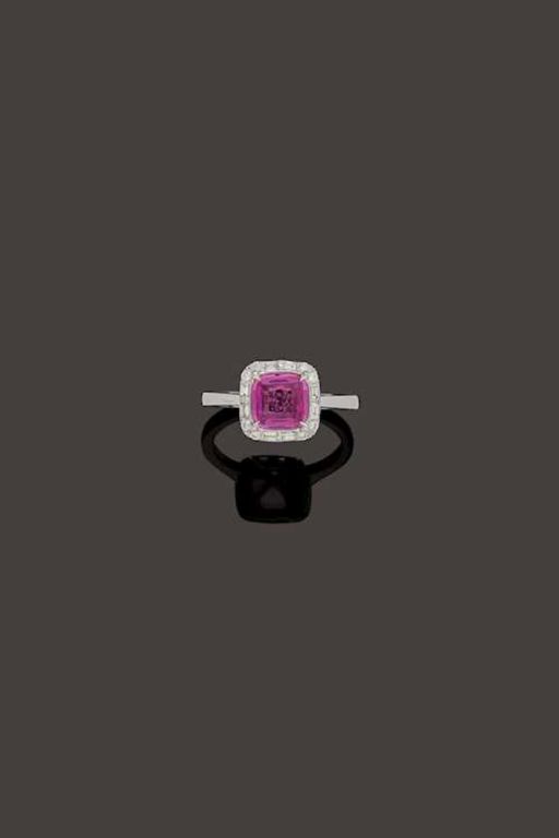 18k Gold Sapphire and Diamond Ring