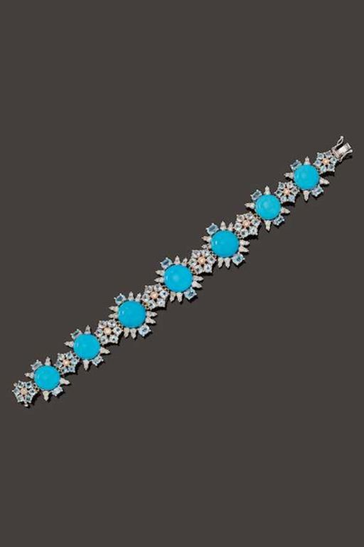 14k Gold Multi-Gem Bracelet