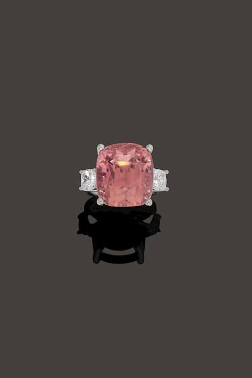 14k Gold Tourmaline and Diamond Ring