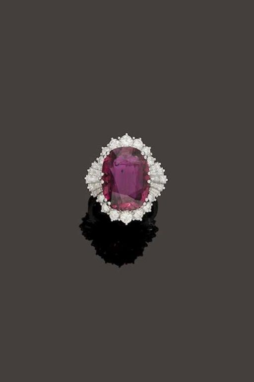 18k Gold Ruby and Diamond Ring