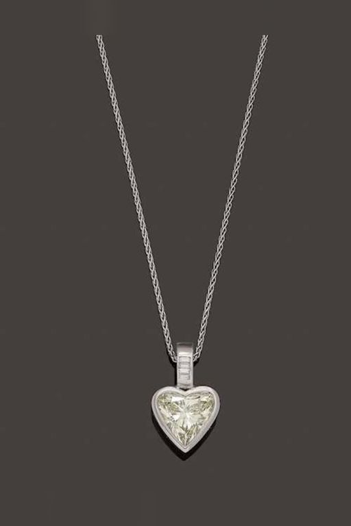 18k Gold Diamond Pendant Necklace