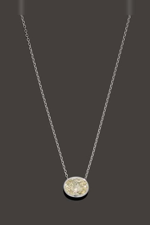 18k Gold Diamond Pendant Necklace