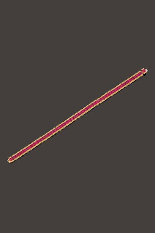 18k Gold Ruby Bracelet