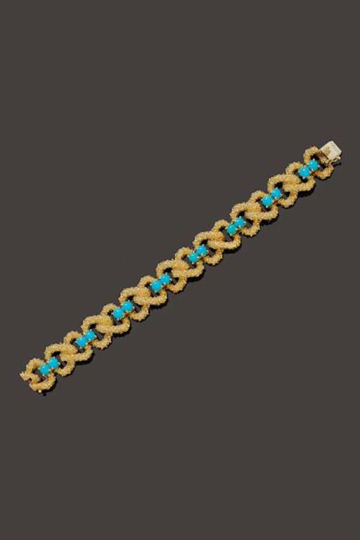 Gold Turquoise Bracelet