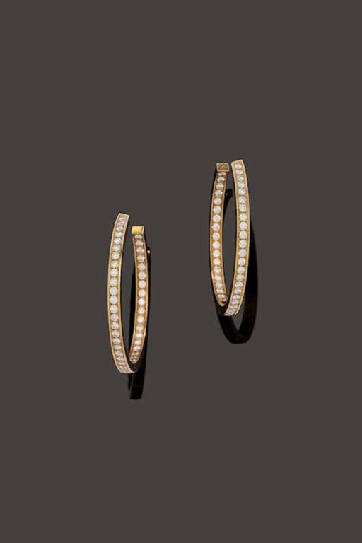 18k Gold Diamond Earrings