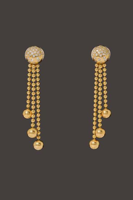 18k Gold Diamond Earrings
