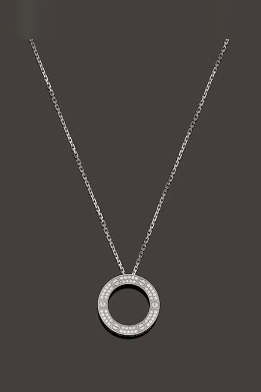 18k Gold Diamond Pendant Necklace