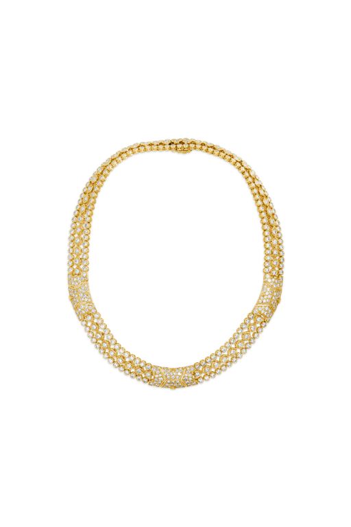 18k Yellow Gold Diamond Necklace