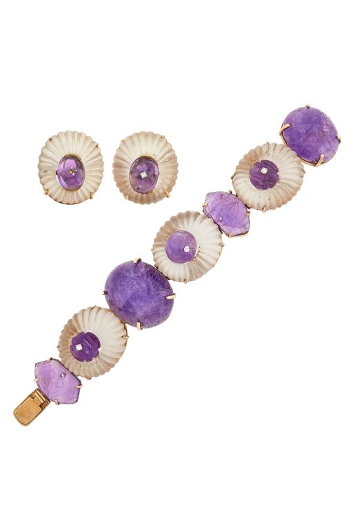 14k Gold Multi-Gem Jewelry Set