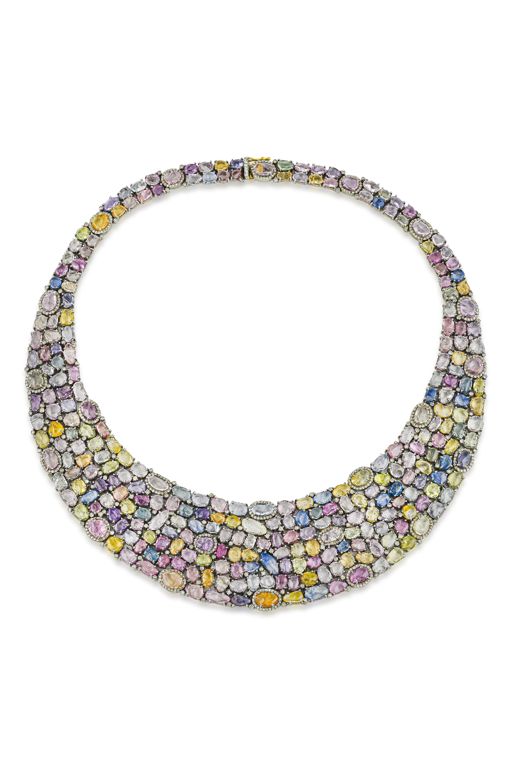 Sapphire and Diamond Necklace