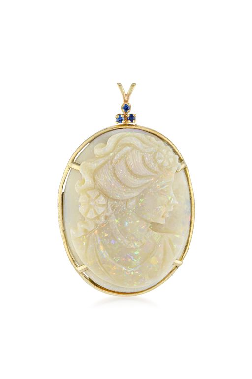 14k Gold Opal Pendant