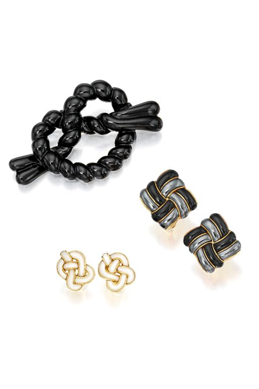 18k Gold Jade and Hematite Jewelry Set