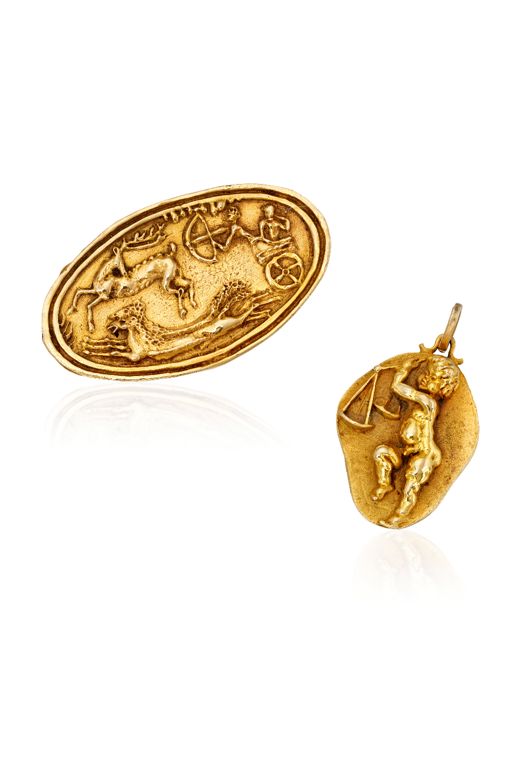 10k Gold Pendant and Brooch