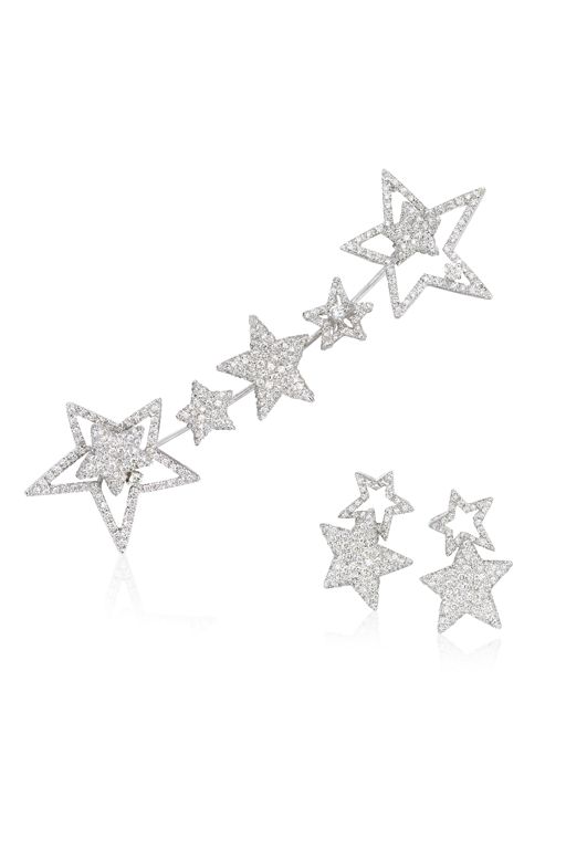 18k Gold Diamond Jewelry Set