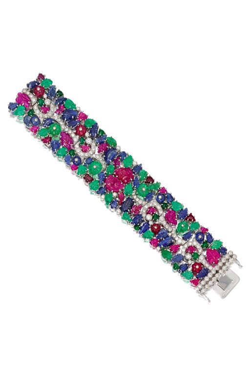 18k Gold Multi-Gem Bracelet