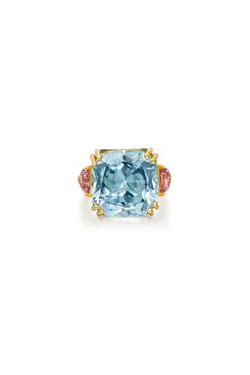 18k Gold Multi-Gem Ring