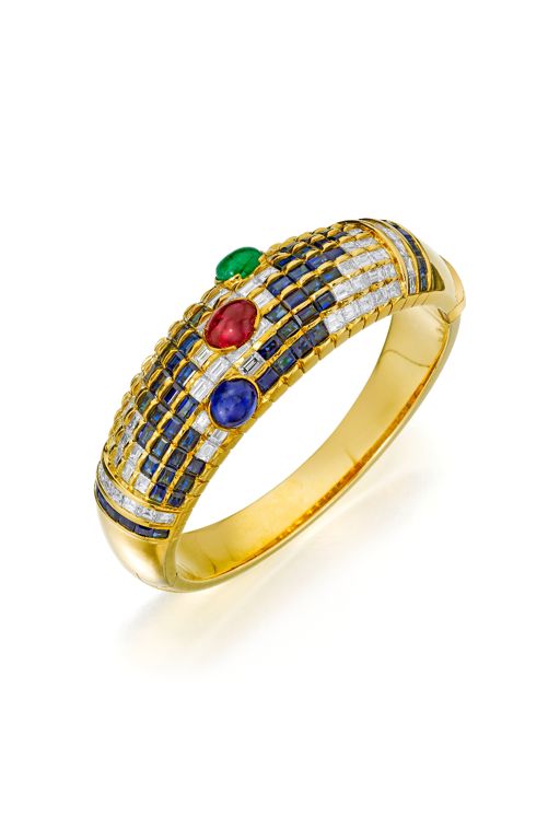 18k Gold Multi-Gem Bracelet