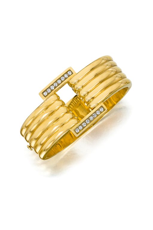 18k Gold Cubic Zirconia Bracelet