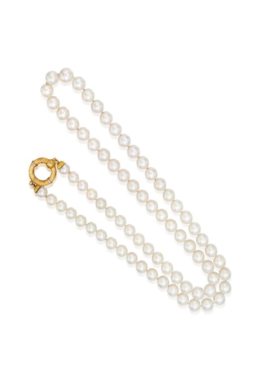 18k Gold Pearl Necklace