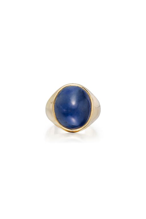 18k Yellow Gold Sapphire Ring
