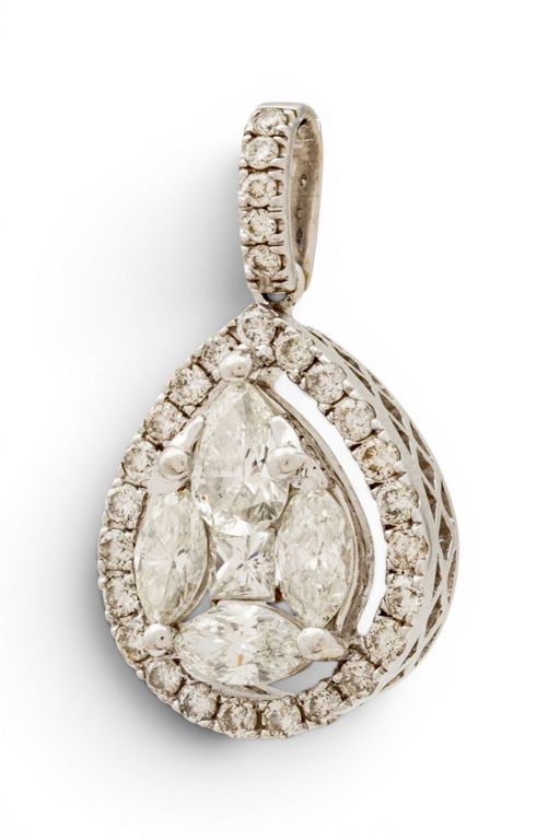 14k Gold Diamond Pendant