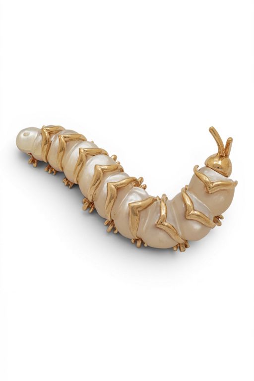 14k Gold Mother of Pearl Brooch