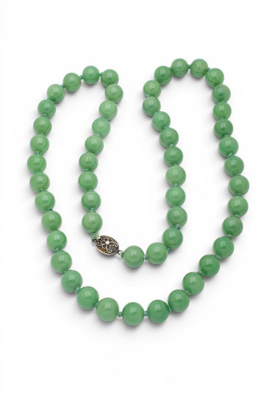 Silver Jade Necklace