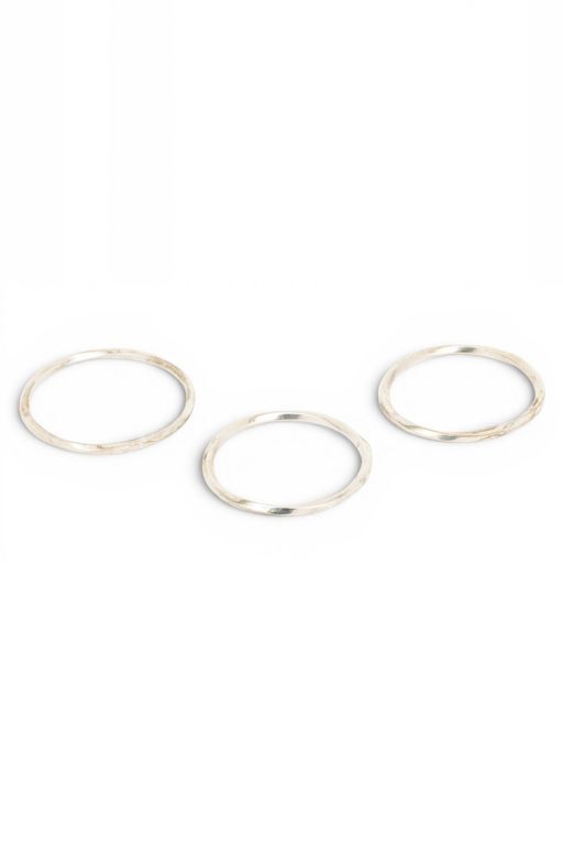 Three Sterling Silver Bracelets