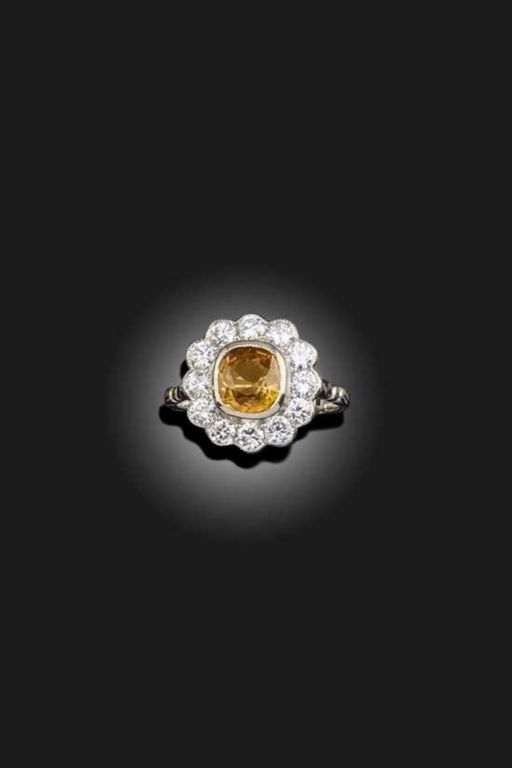 Sapphire and Diamond Ring