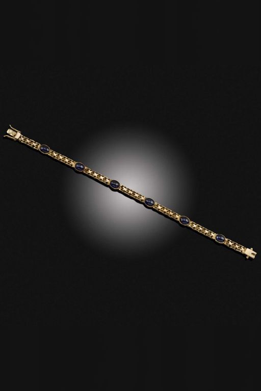 14k Gold Sapphire Bracelet